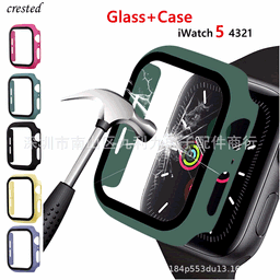 image-Apple Watch Case with Screen Protector 42mm Series 1-6 PC Clear