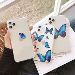 image-iPhone Butterfly Clear Case for 7/8 Plus/XS/11 Pro Max