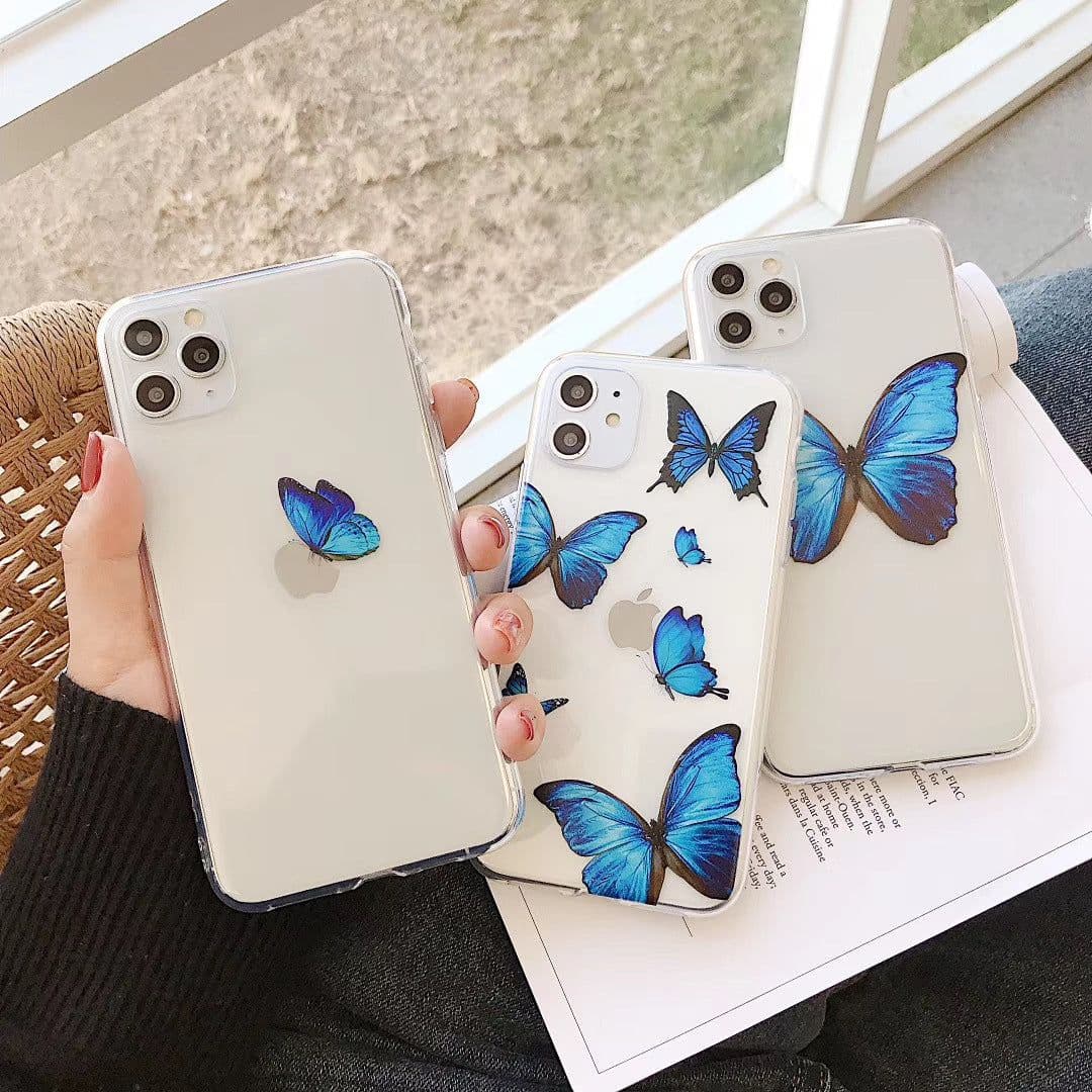 image-iPhone Butterfly Clear Case for 7/8 Plus/XS/11 Pro Max