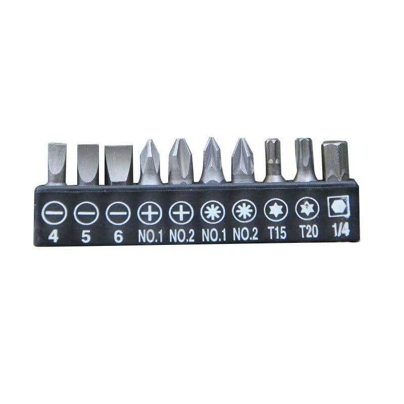 image-Electric Drill Bit Set 10-Piece Magnetic Hexagon Multi-Function
