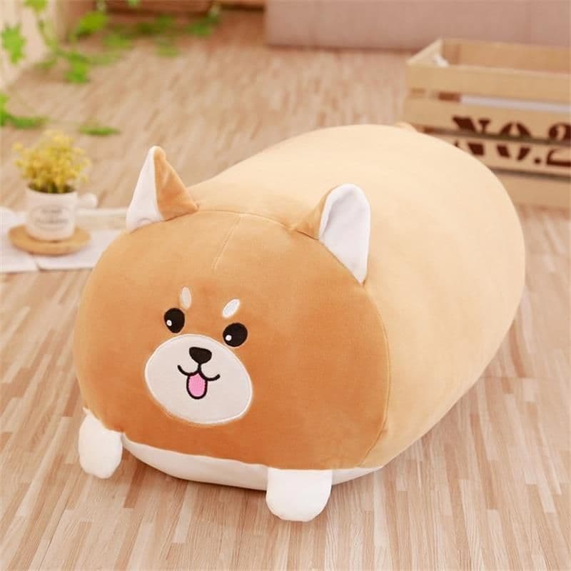 image-Down Cotton Plush Pillow Penguin Cat Shiba Inu Cartoon Toy 90cm
