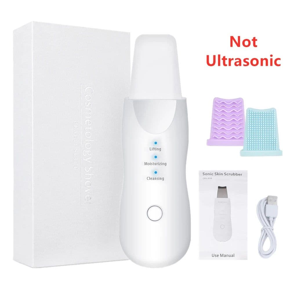 image-Vibrating Facial Skin Scrubber Blackhead Remover Peeling Tool