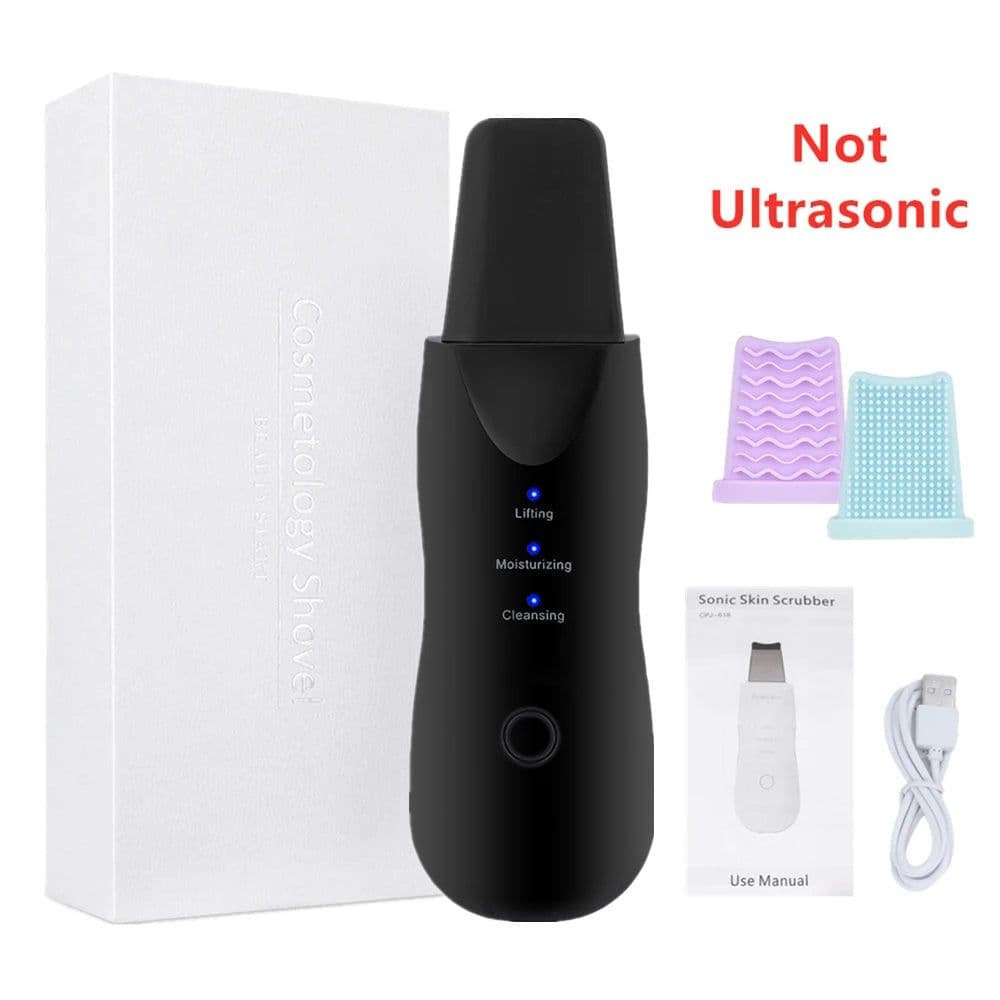 image-Vibrating Facial Skin Scrubber Blackhead Remover Peeling Tool