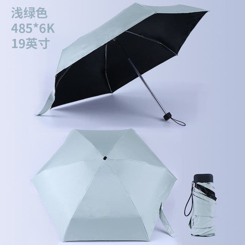 image-Five-Fold Mini Pocket Umbrella UV Protection Compact Folding