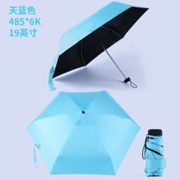 image-Five-Fold Mini Pocket Umbrella UV Protection Compact Folding