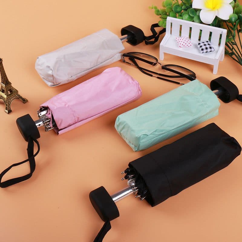 image-Five-Fold Mini Pocket Umbrella UV Protection Compact Folding