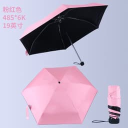 image-Five-Fold Mini Pocket Umbrella UV Protection Compact Folding