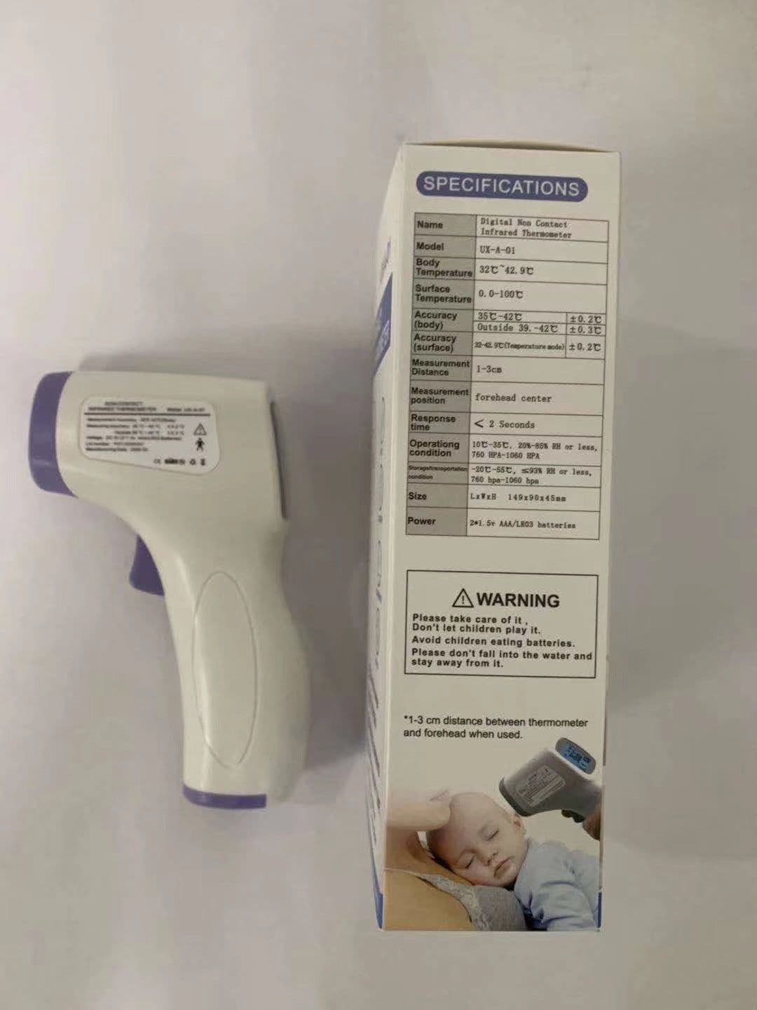 image-Non-Contact Infrared Forehead Thermometer UX-01-A