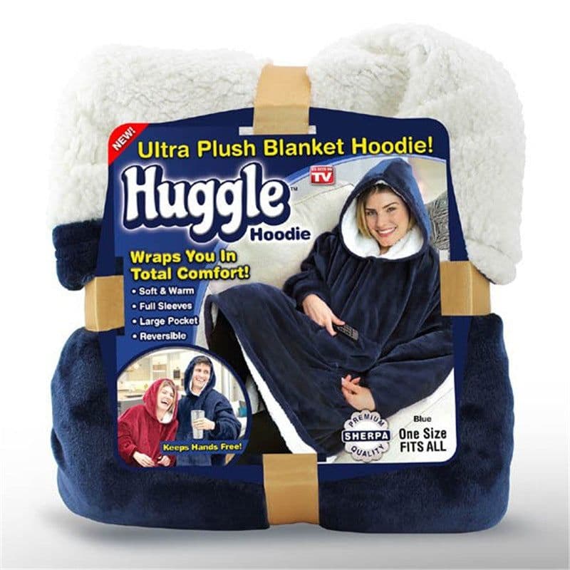 image-Oversized Hooded Fleece Blanket Sweatshirt