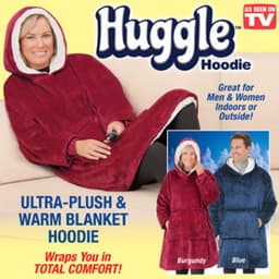 image-Oversized Hooded Fleece Blanket Sweatshirt