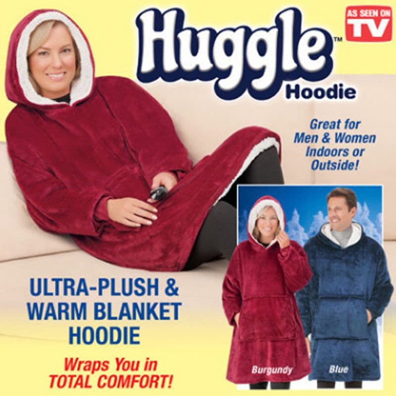image-Oversized Hooded Fleece Blanket Sweatshirt
