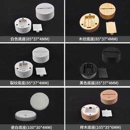 image-3D Unicorn Night Light Touch Remote Control LED Table Lamp