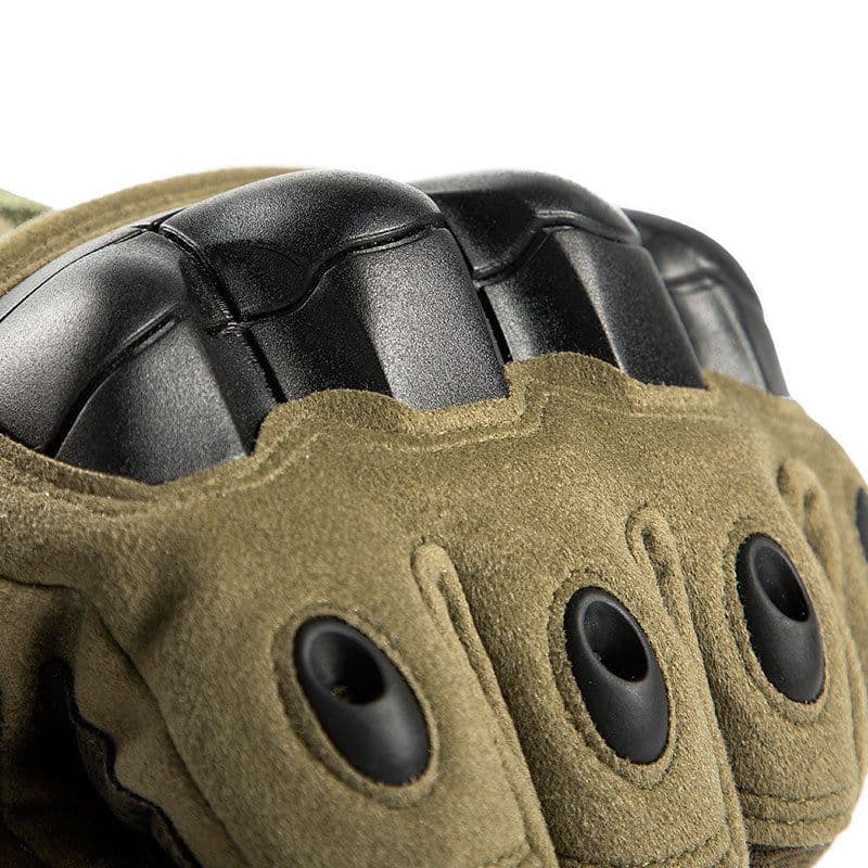 image-Z908 Tactical Gloves Unisex Non-Slip Army Green Split Finger
