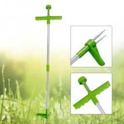 image-Aluminum Alloy Weed Puller Root Remover Garden Weeding Tool