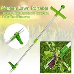 image-Aluminum Alloy Weed Puller Root Remover Garden Weeding Tool