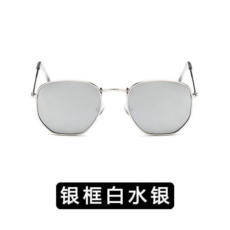 image-Women's Square Frame Metal Sunglasses UV400 Retro Driving Eyewear