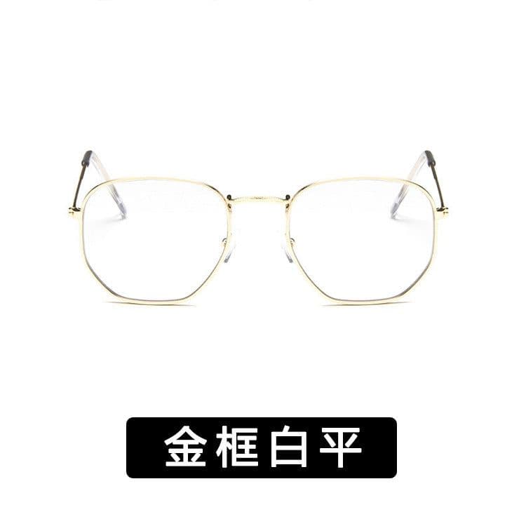 image-Women's Square Frame Metal Sunglasses UV400 Retro Driving Eyewear