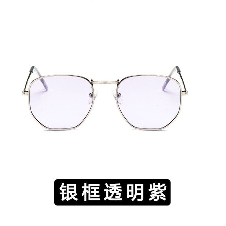 image-Women's Square Frame Metal Sunglasses UV400 Retro Driving Eyewear