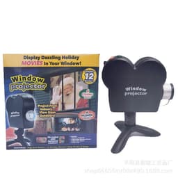 image-CX Window Projector Light with Interchangeable Holiday Designs