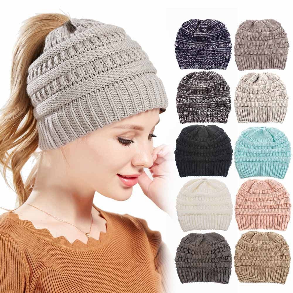 image-European Women's Wool Knit Hat - Casual Unisex Beanie