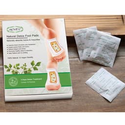 image-ALIVER Foot Patch Detox Bamboo Ginger Wormwood 10 Stickers/Box