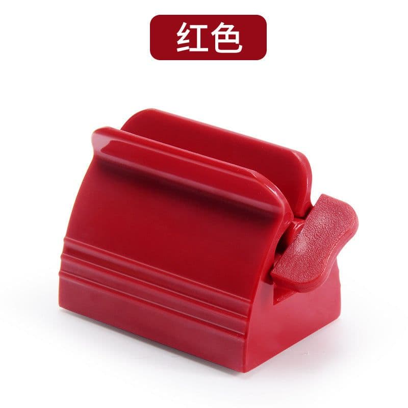 image-Toothpaste Squeezer Holder Plastic Bathroom Organizer