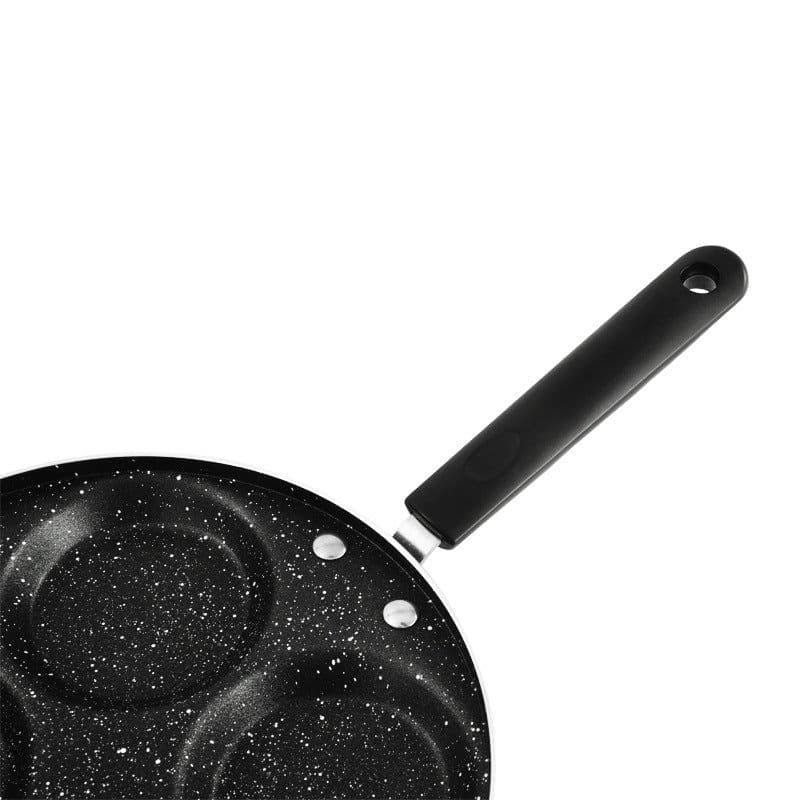 image-Non-Stick Aluminum Egg Frying Pan with 4 Holes