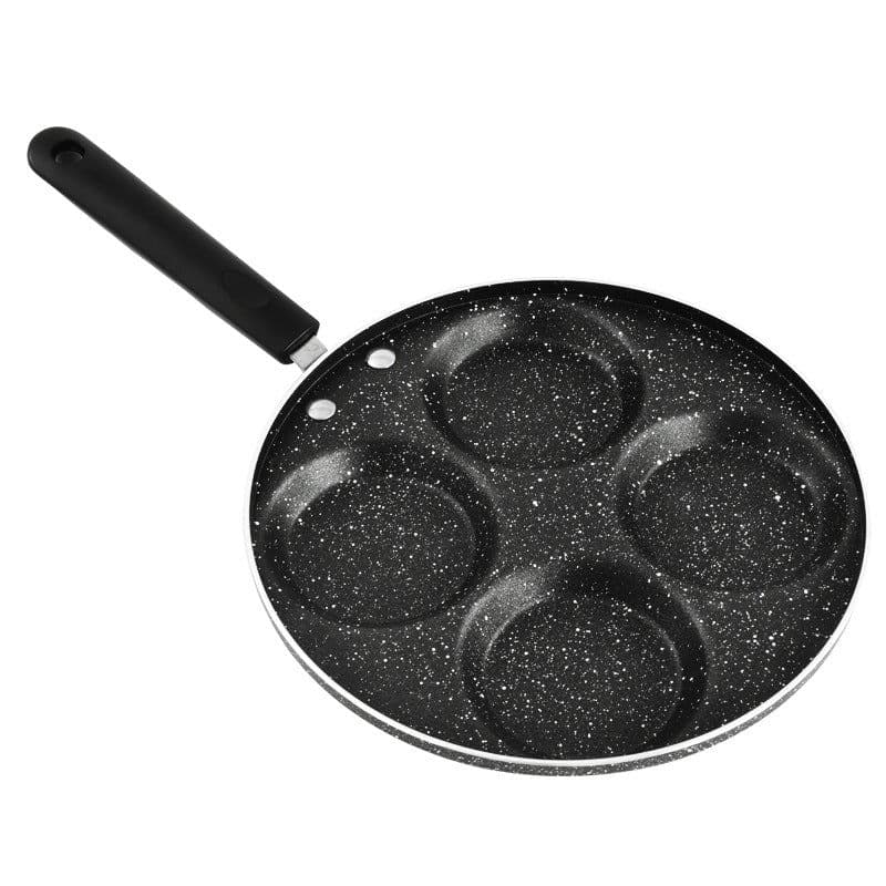image-Non-Stick Aluminum Egg Frying Pan with 4 Holes