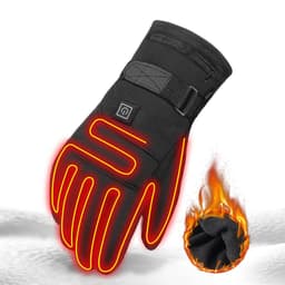 image-Heated Motorcycle Gloves Rechargeable Battery Windproof Winter Riding