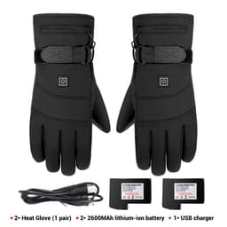 image-Heated Motorcycle Gloves Rechargeable Battery Windproof Winter Riding
