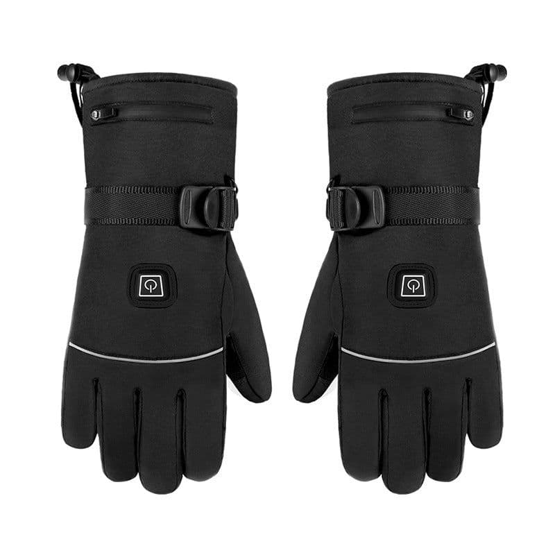 image-Heated Motorcycle Gloves Rechargeable Battery Windproof Winter Riding