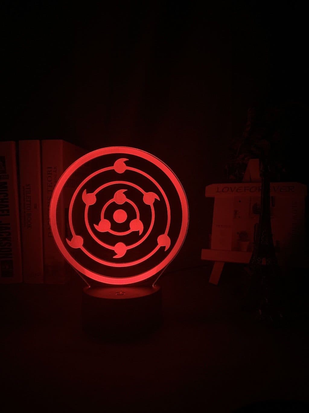 image-Naruto Itachi LED Night Light 3D Acrylic Lamp USB Touch Bedside