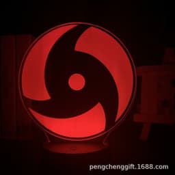 image-Naruto Itachi LED Night Light 3D Acrylic Lamp USB Touch Bedside