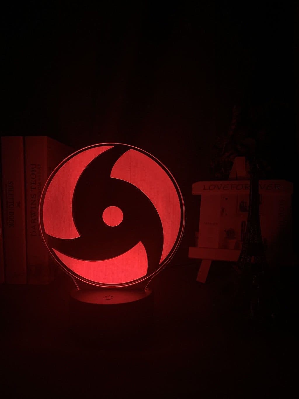 image-Naruto Itachi LED Night Light 3D Acrylic Lamp USB Touch Bedside