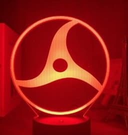 image-Naruto Itachi LED Night Light 3D Acrylic Lamp USB Touch Bedside