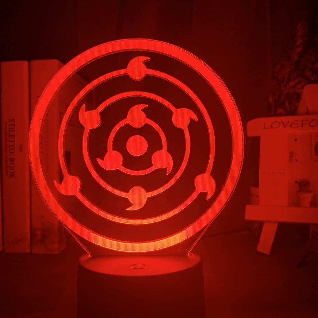 image-Naruto Itachi LED Night Light 3D Acrylic Lamp USB Touch Bedside