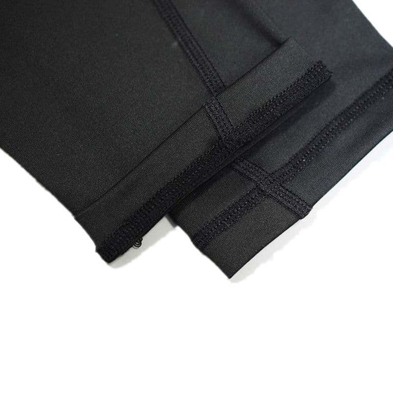 image-Women's Maternity Leggings Black Mesh Cropped Yoga Pants