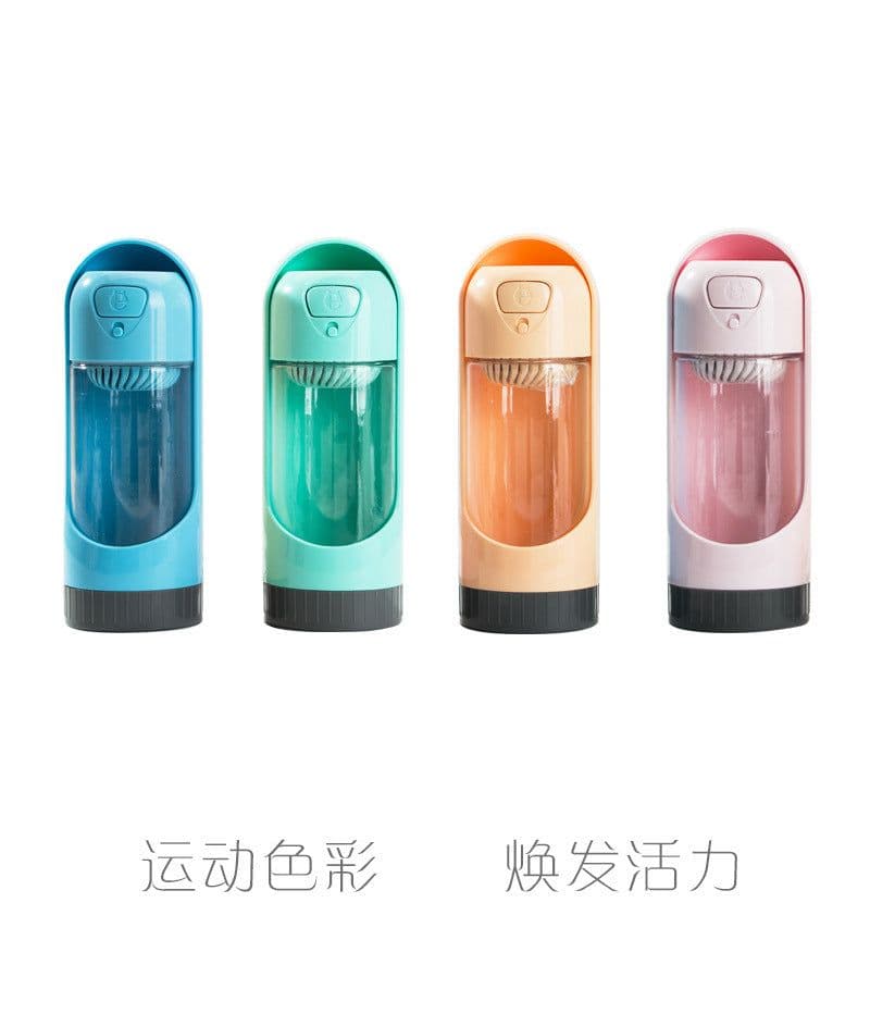 image-Portable Pet Water Bottle Dog Travel Drinking Cup Outdoor Feeder