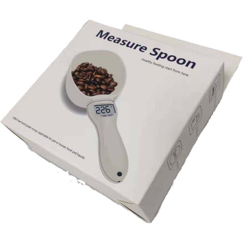 image-Electronic Pet Food Measuring Spoon Scale 800g Capacity for Dogs Cats