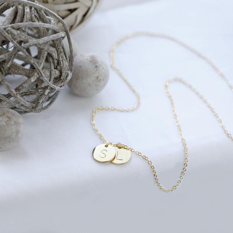 image-Personalized Initial Letter Necklace Family Tree Pendant Women Jewelry