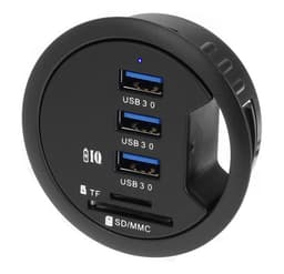 image-XDT USB 3.1 Hub 3-Port + TF/SD Card Reader with Fast Charge
