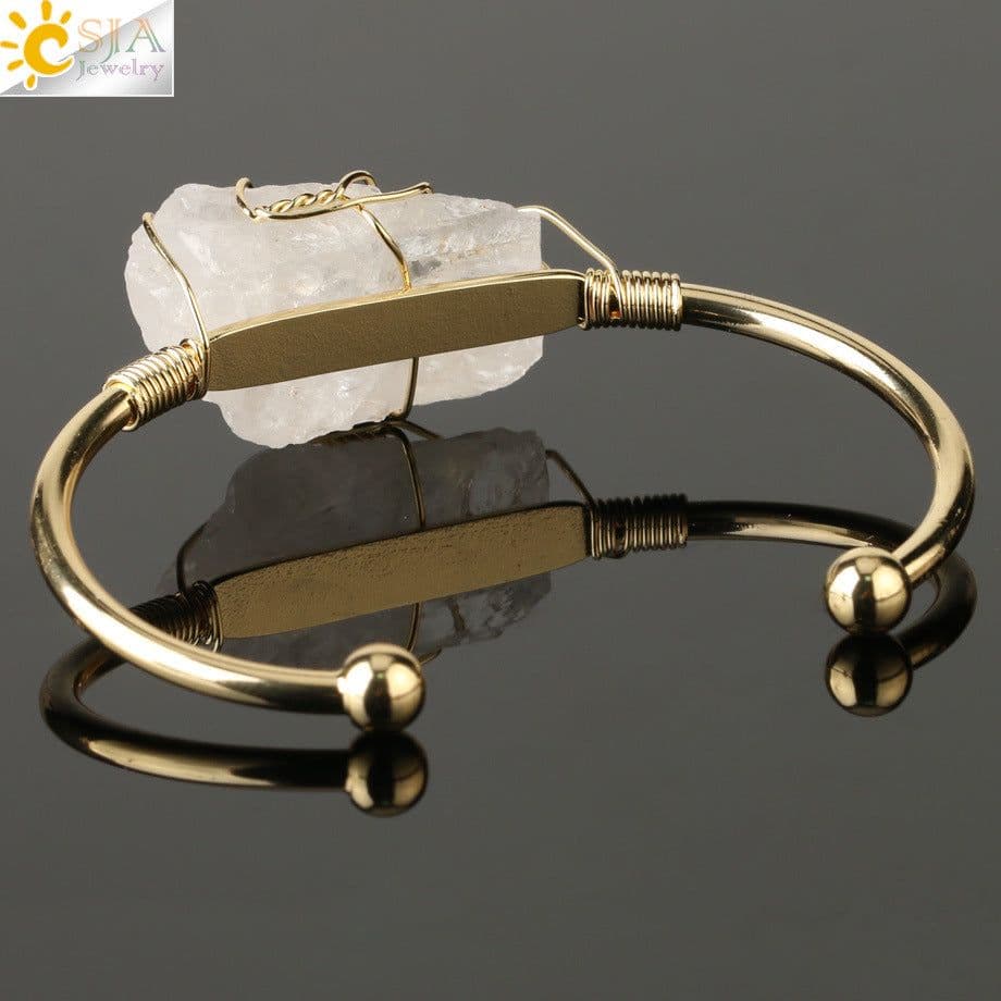 image-Women's Geometric Crystal Wrap Bracelet - European Style