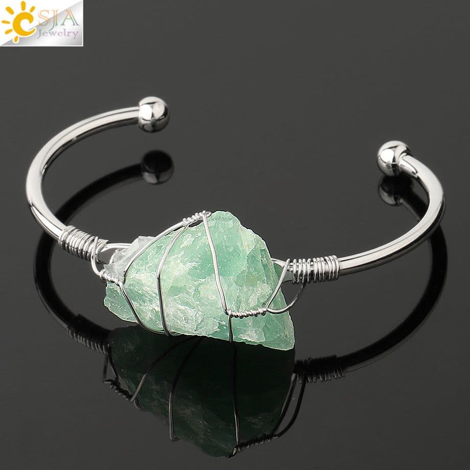 image-Women's Geometric Crystal Wrap Bracelet - European Style