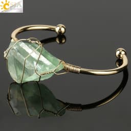image-Women's Geometric Crystal Wrap Bracelet - European Style