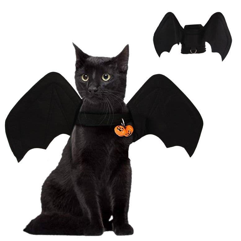 image-Halloween Pet Costume Bat Wings for Dogs and Cats Foldable