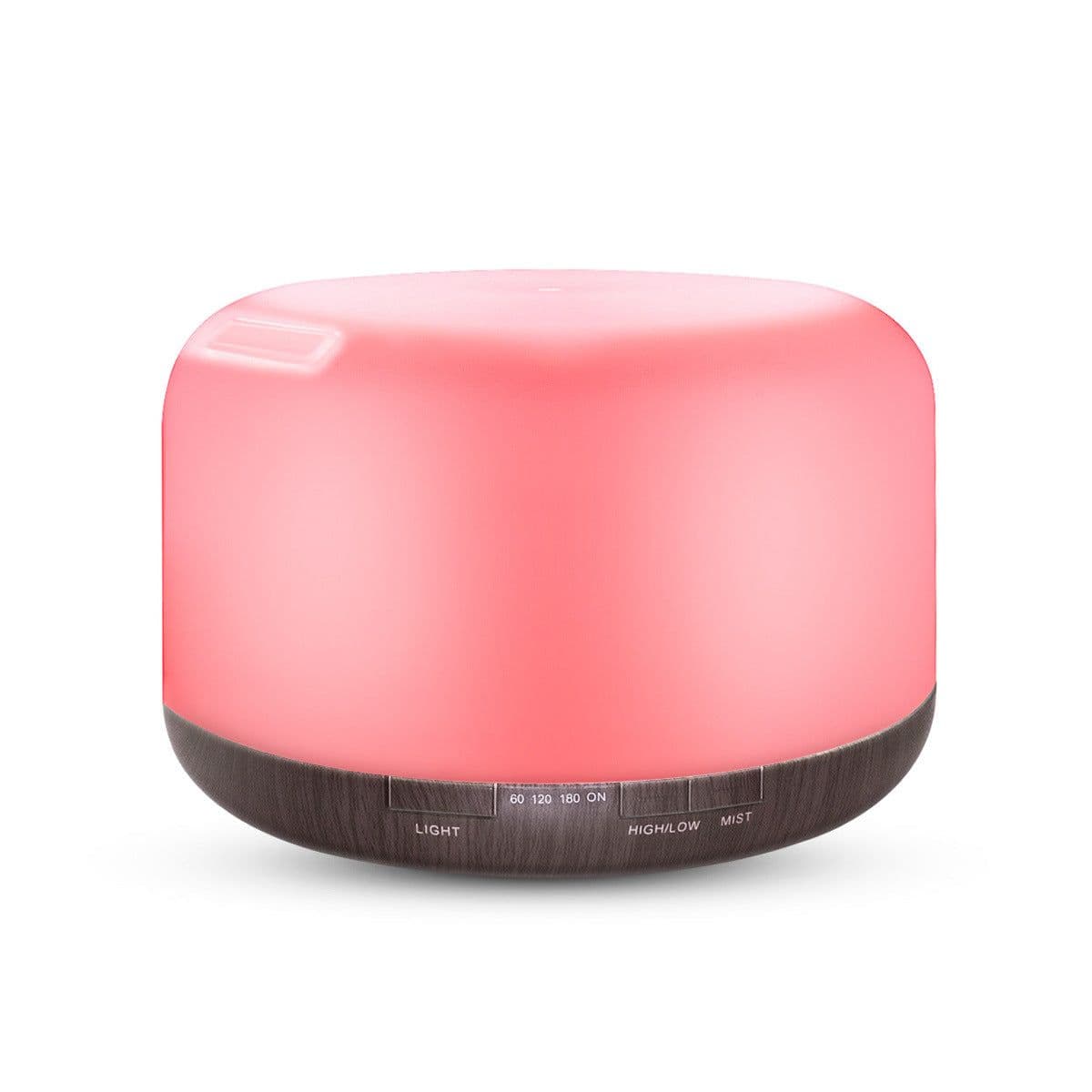 image-Kingdakang 500ml Ultrasonic Aroma Diffuser Humidifier Wood Grain