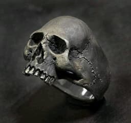 image-Men's Skull Ring Alloy Gothic Punk Fashion Jewelry