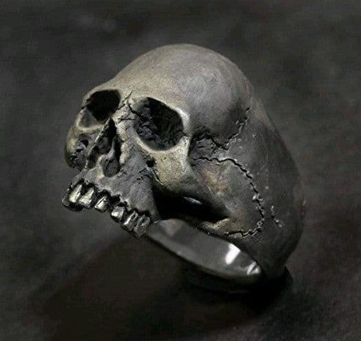 image-Men's Skull Ring Alloy Gothic Punk Fashion Jewelry