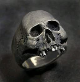 image-Men's Skull Ring Alloy Gothic Punk Fashion Jewelry