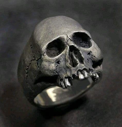 image-Men's Skull Ring Alloy Gothic Punk Fashion Jewelry
